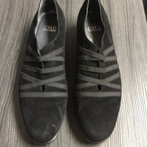 Stuart Weitzman-Black suede shoes